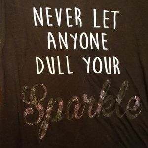 14# Girl never lose Sparkle shirt